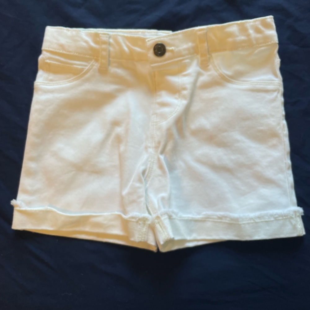 White toddler shorts